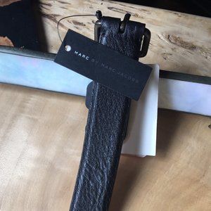 NWT Marc Jacobs Mens Black Leather Belt